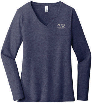 ASA Womens Long Sleeve V-neck Tee