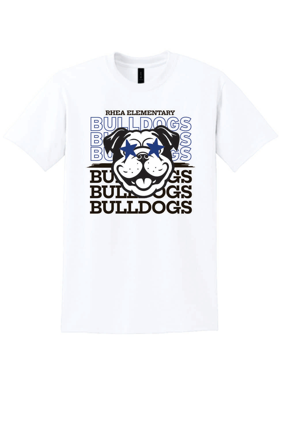 Rhea Elementary PTO 2025 Bulldogs Stacked