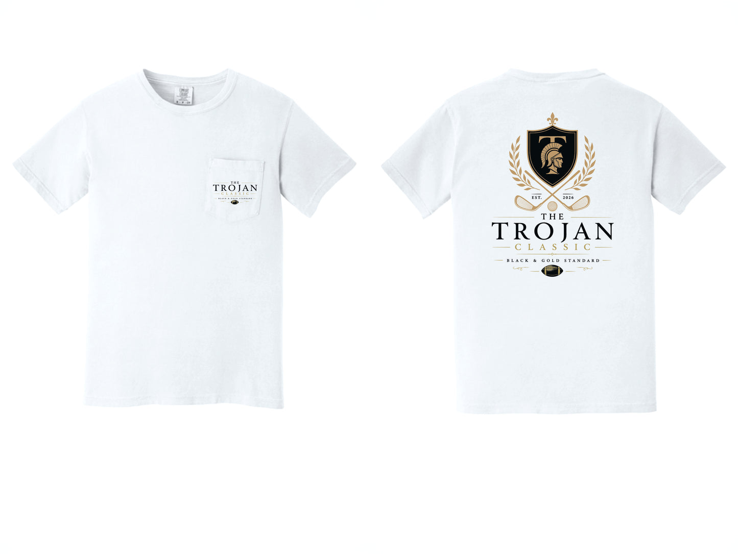 Trojan Classic Comfort Color Pocket Tee
