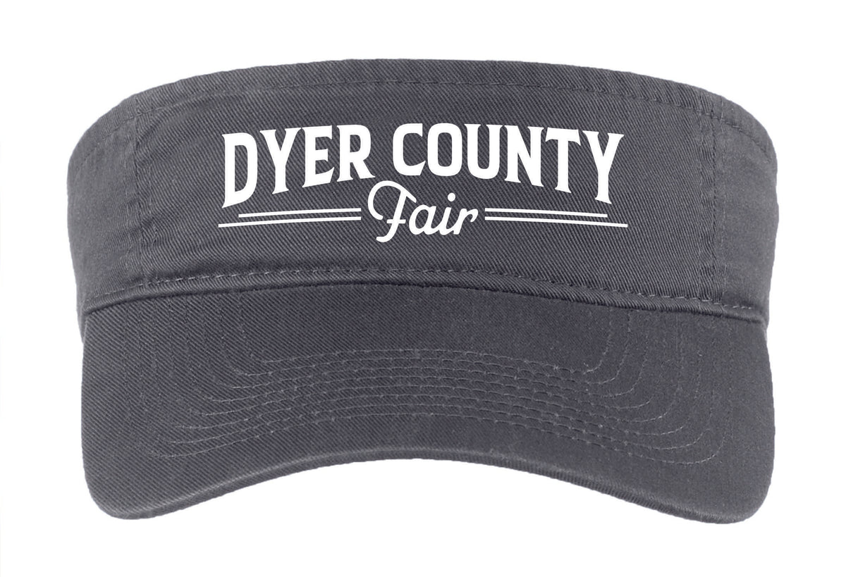 Dyer County Fair Charcoal Visor Southern Point Designs
