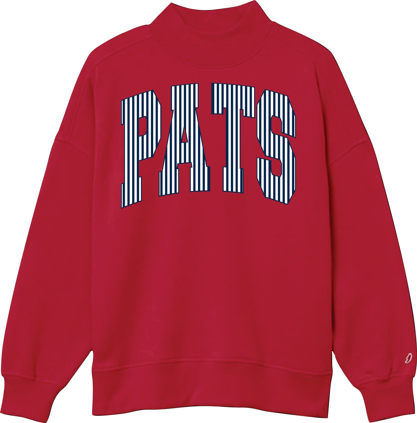 Henry County Red Mockneck Sweatshirt