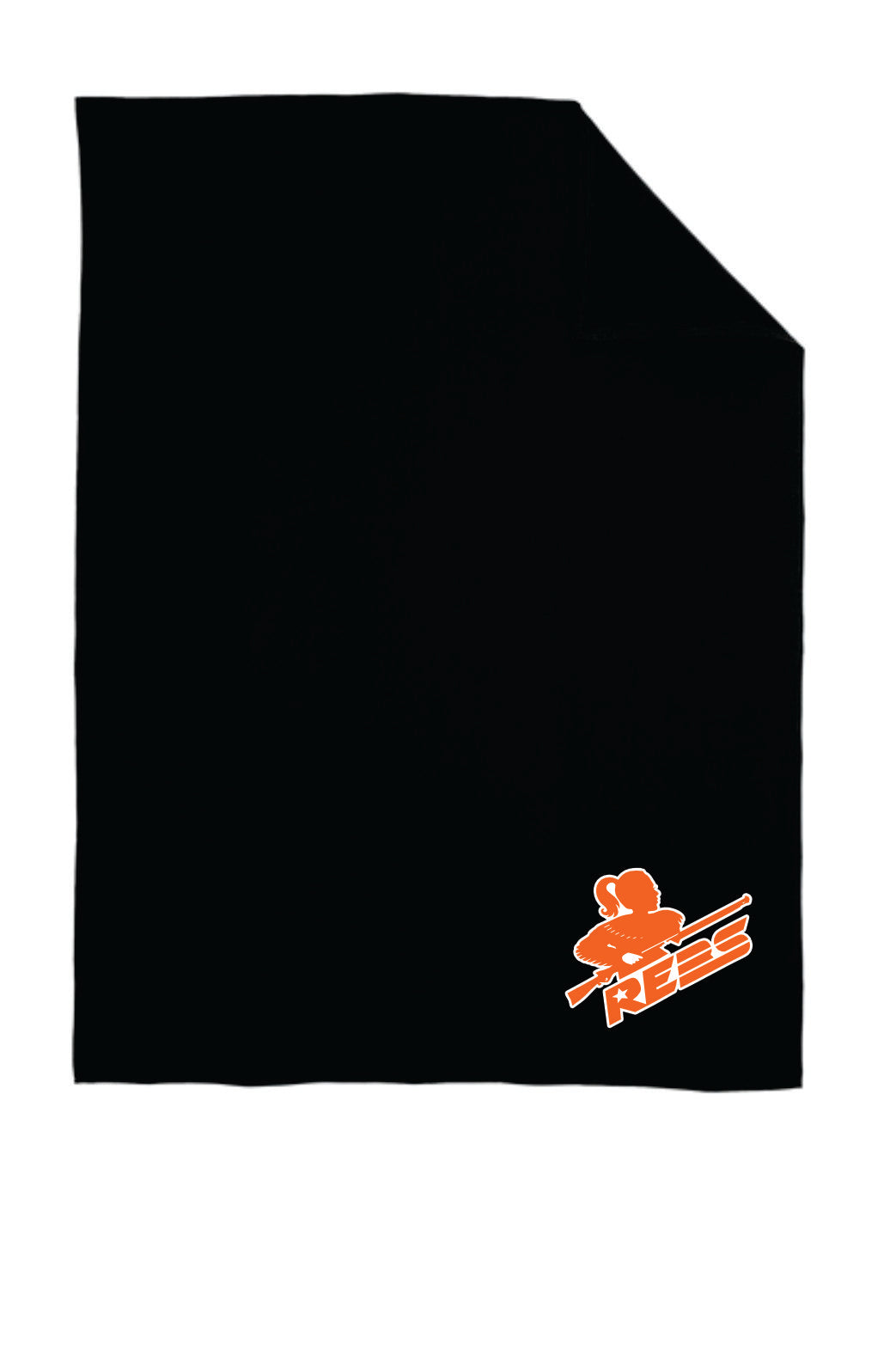 Lady Rebs Girl Logo Blanket