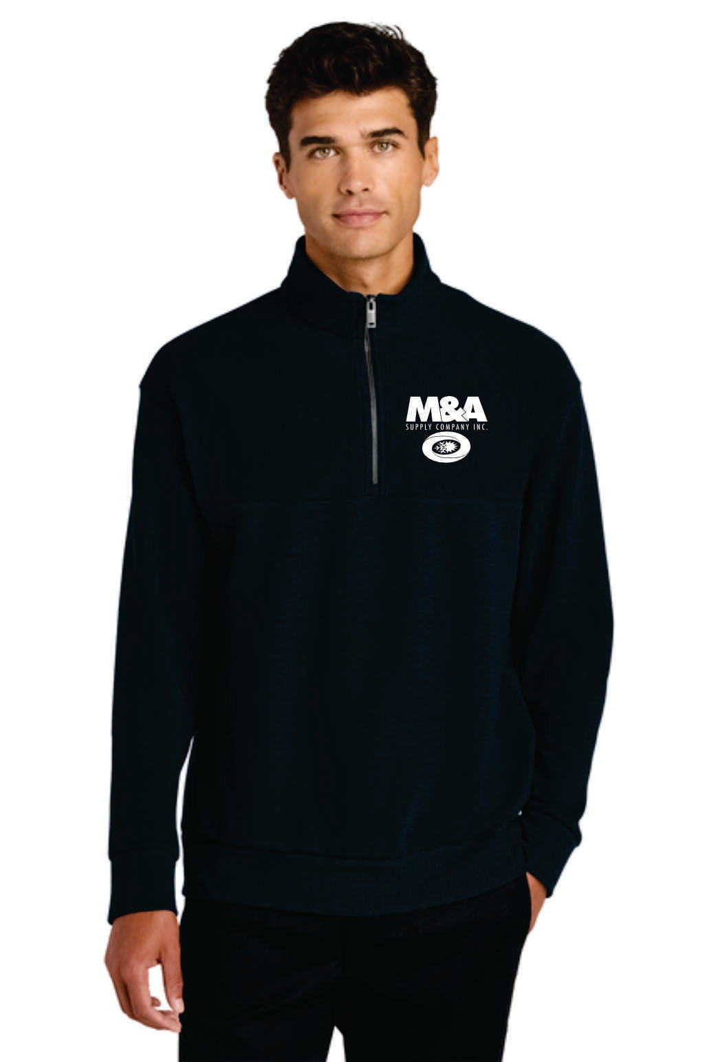 M&A Mercer+Mettle Linear Texture 1/4 Zip