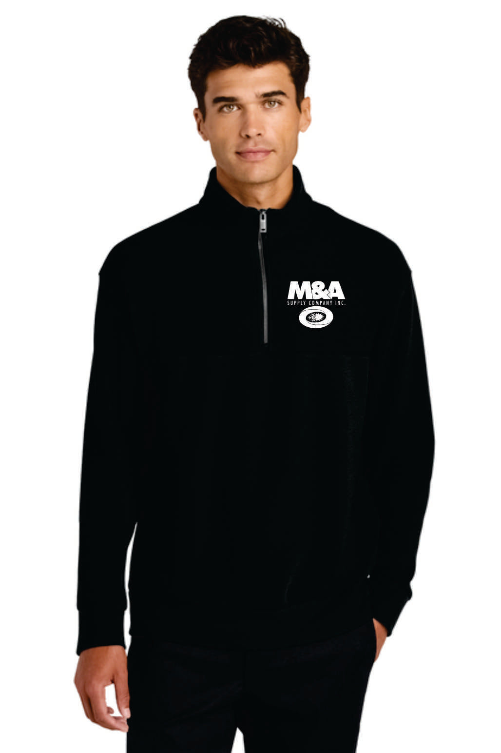 M&A Mercer+Mettle Linear Texture 1/4 Zip