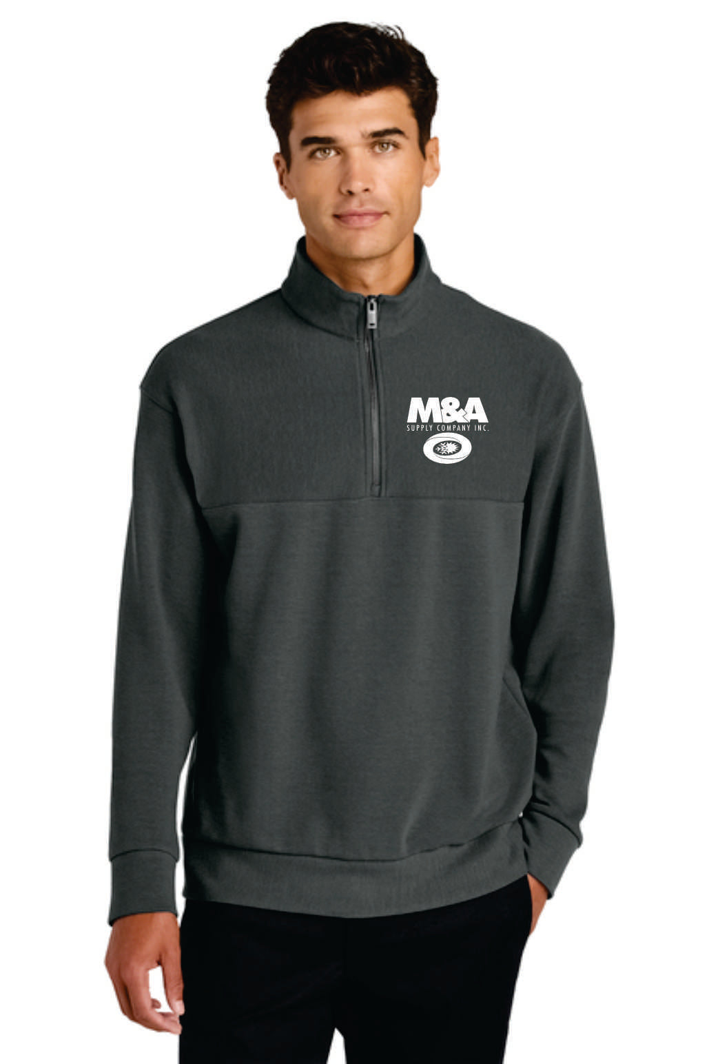 M&A Mercer+Mettle Linear Texture 1/4 Zip