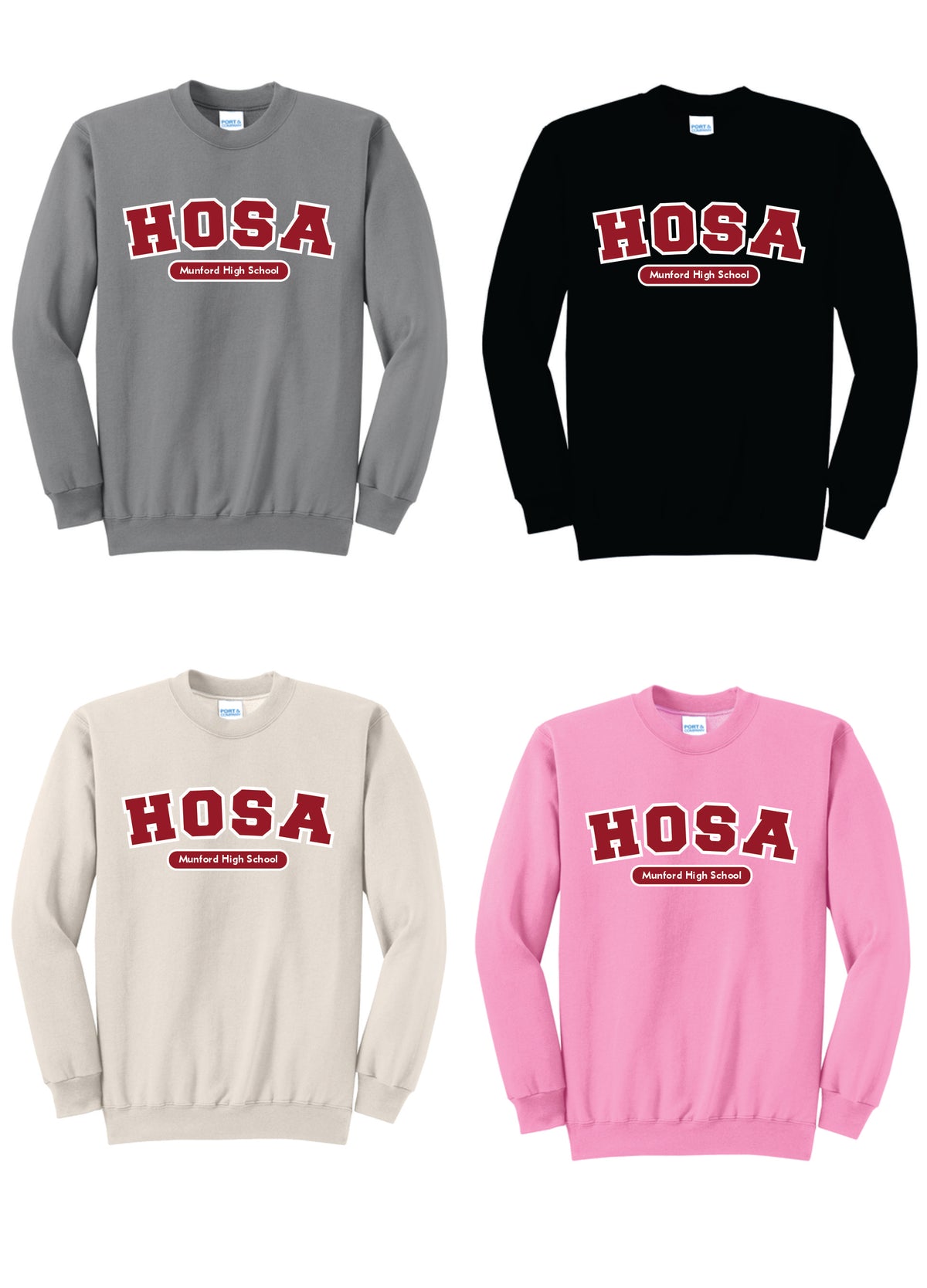 Munford HOSA High School Crewneck