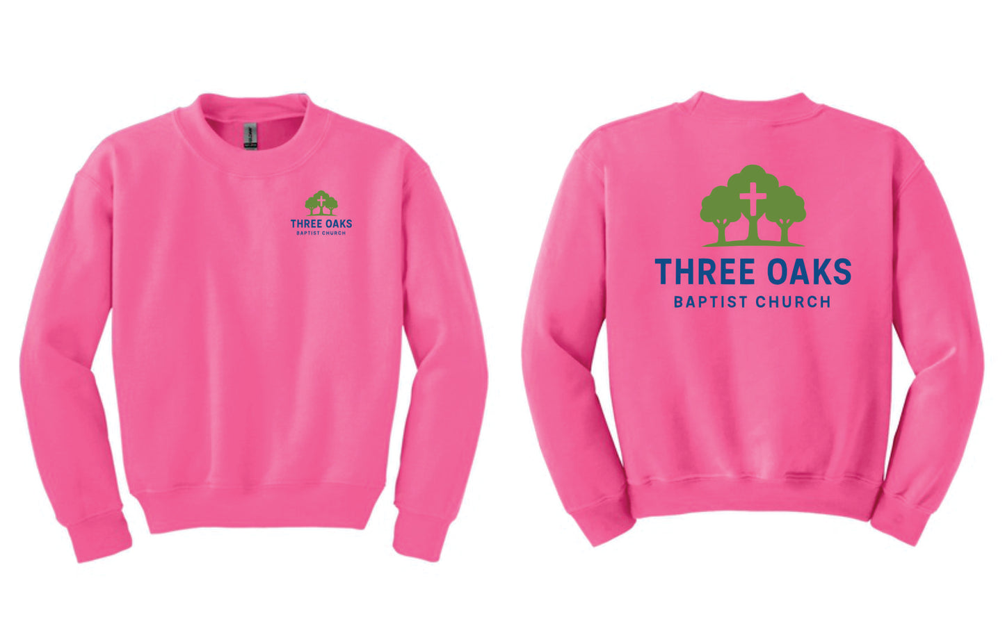 Three Oaks Baptist Church Design #3 PINK