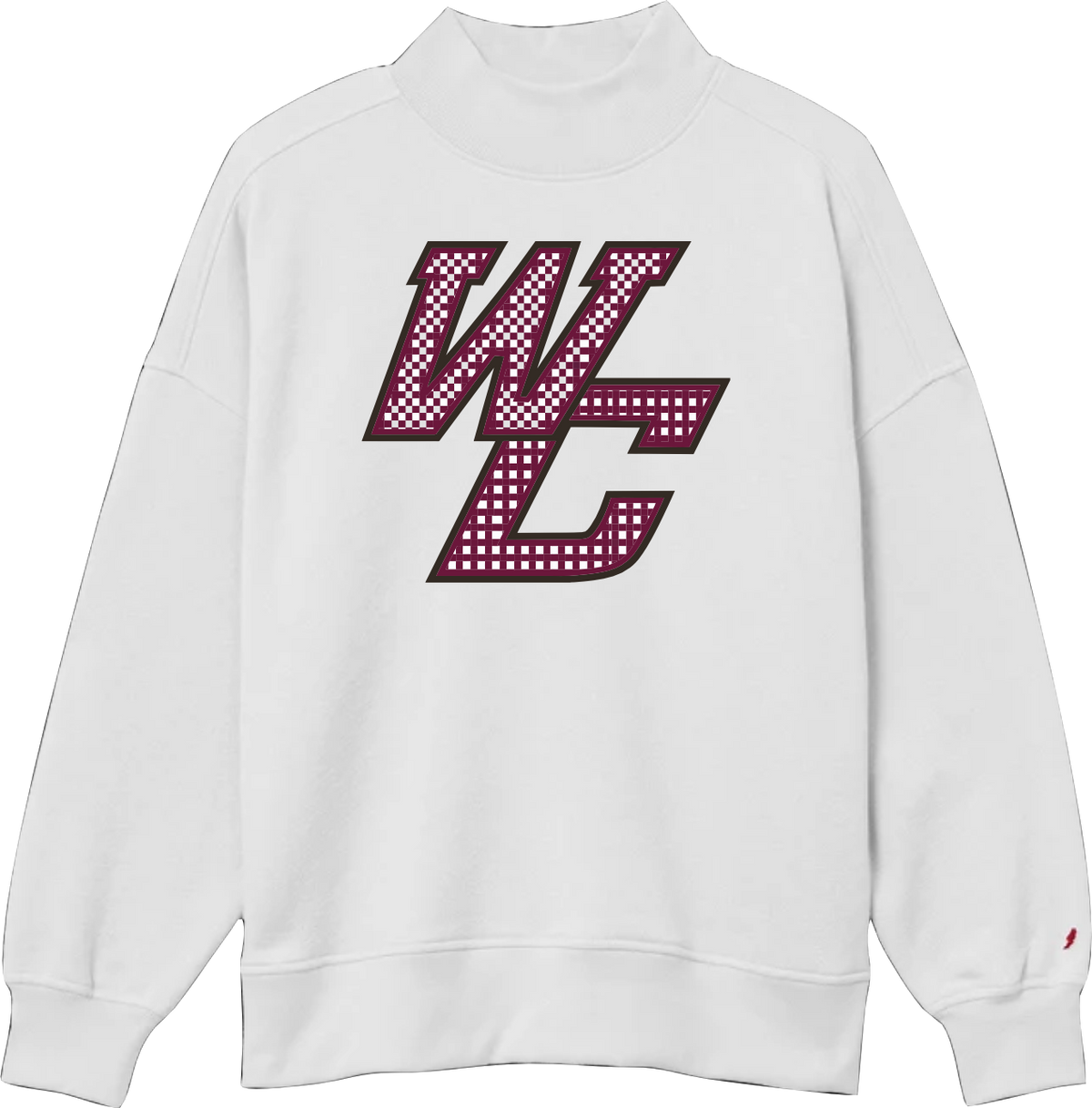 West Carroll White Mockneck