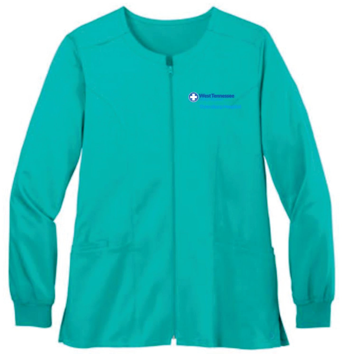 WTH Wonderwink ZIP Scrub Jacket- Teal