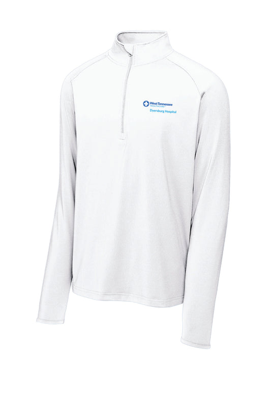 WTH Sport Tek Sport Wick Stretch 1/4 Pullover - White