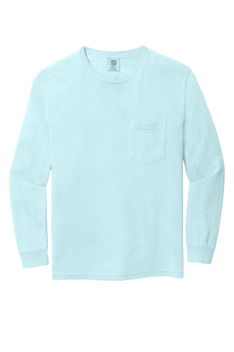 Three Oaks Baptist Comfort Colors LS Pocket Tee Design #1