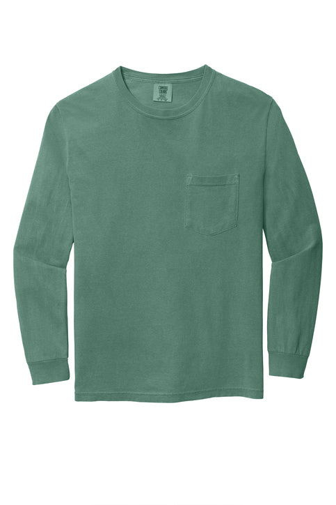 Three Oaks Baptist Comfort Colors LS Pocket Tee Design #1