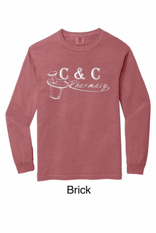 C&C Pharmacy Comfort Colors Long Sleeve Tee