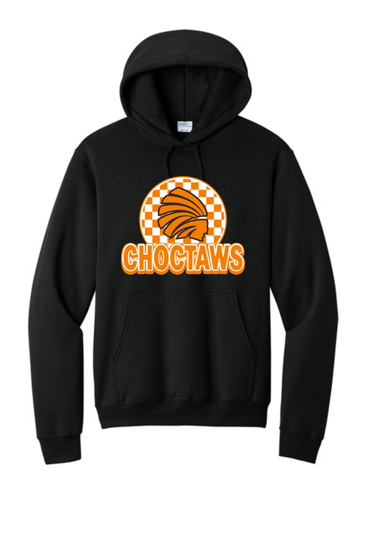 DCHS COED Black Cherkerboard Hoodie