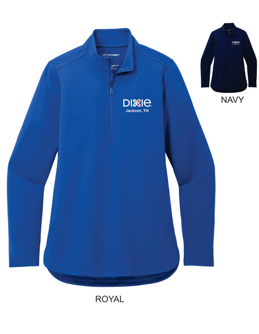 Dixie Port Authority® Ladies C-FREE® Double Knit 1/4-Zip
