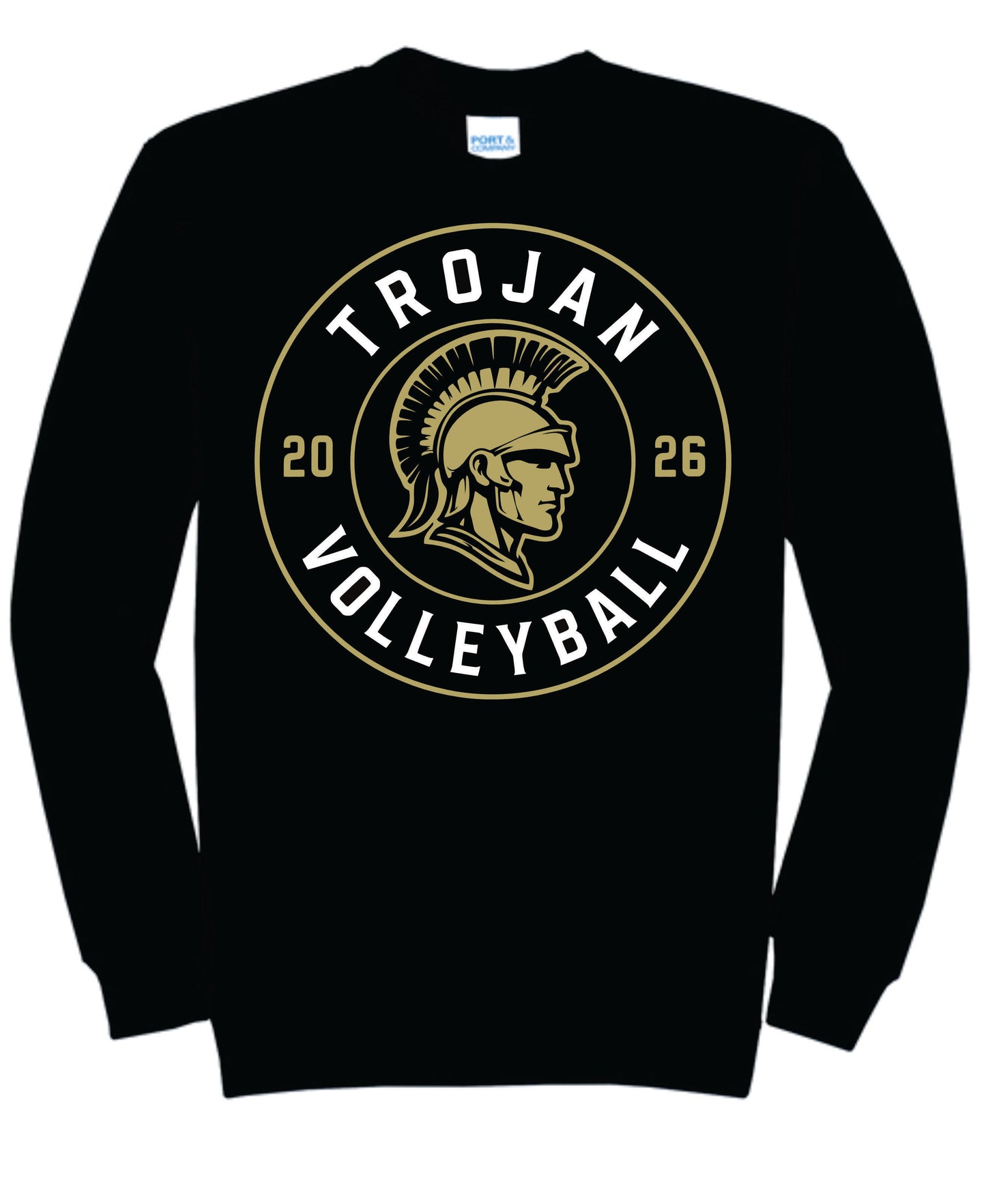 DHS Volleyball 2026 Trojan Volleyball Round logo Shirt
