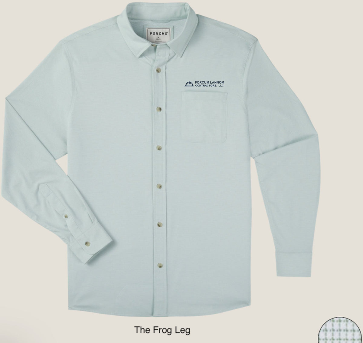 Forcum Lannom '26 Poncho Ultra-Lite Patterned Dress Shirt