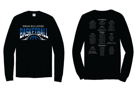 Inman Middle School Basketball Black Long Sleeve