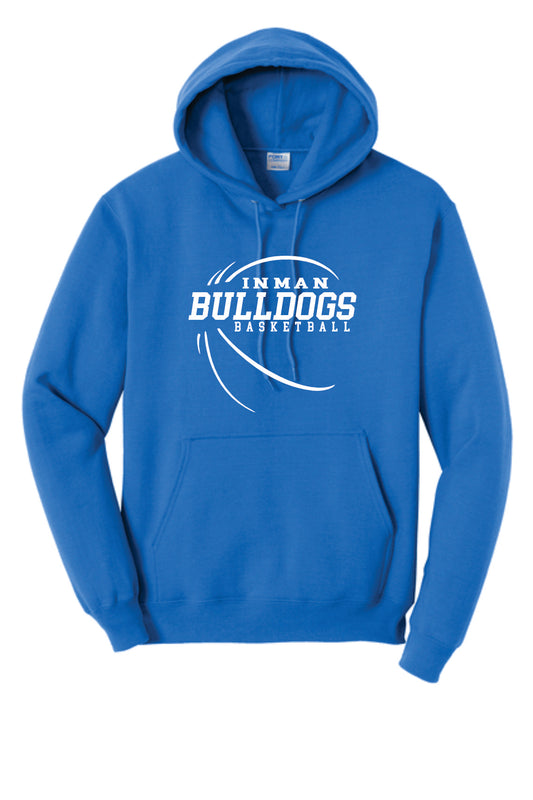 Inman Middle School Basketball Blue Hoodie