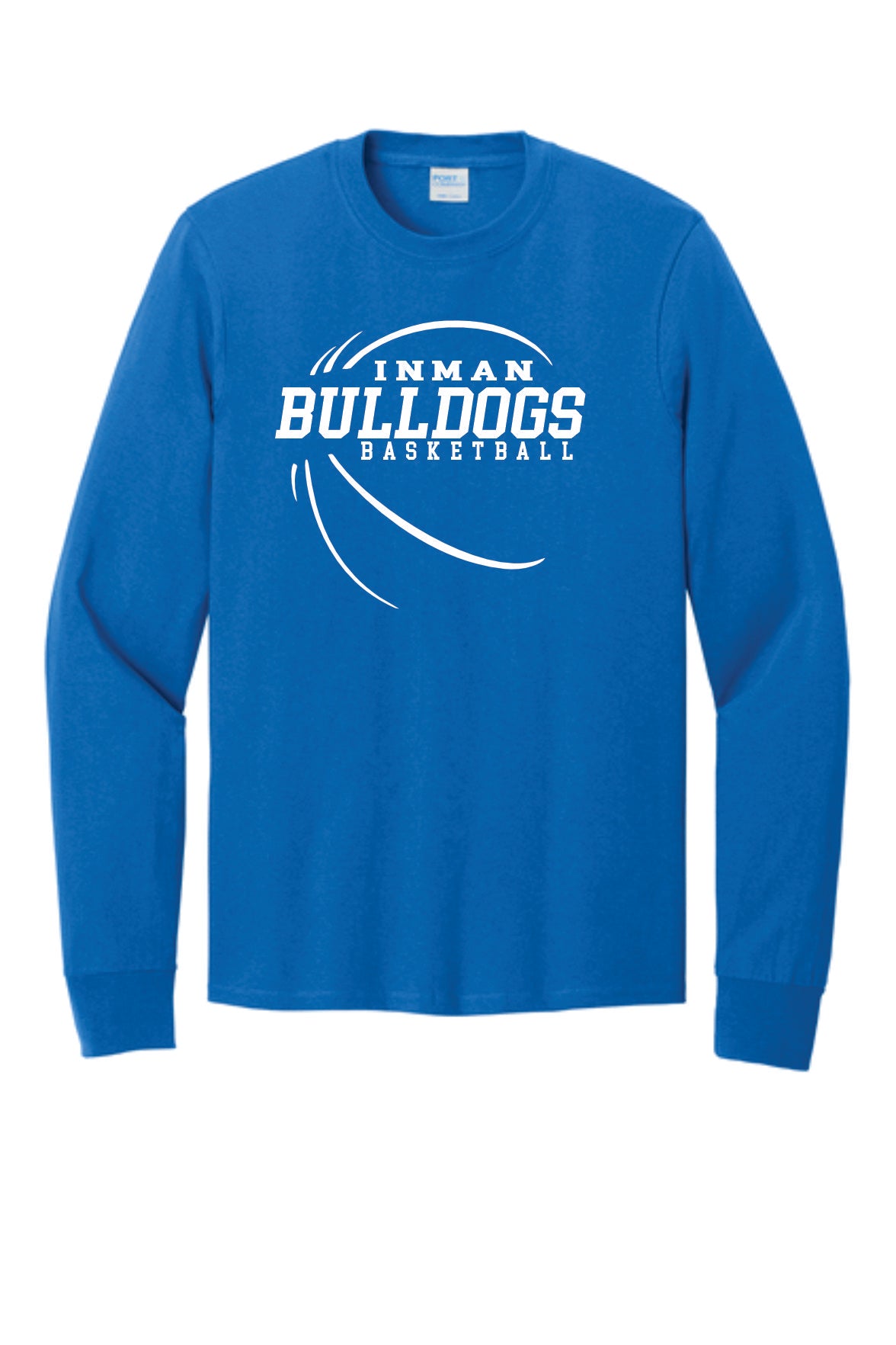 Iman Middle School Basketball Blue Long Sleeve
