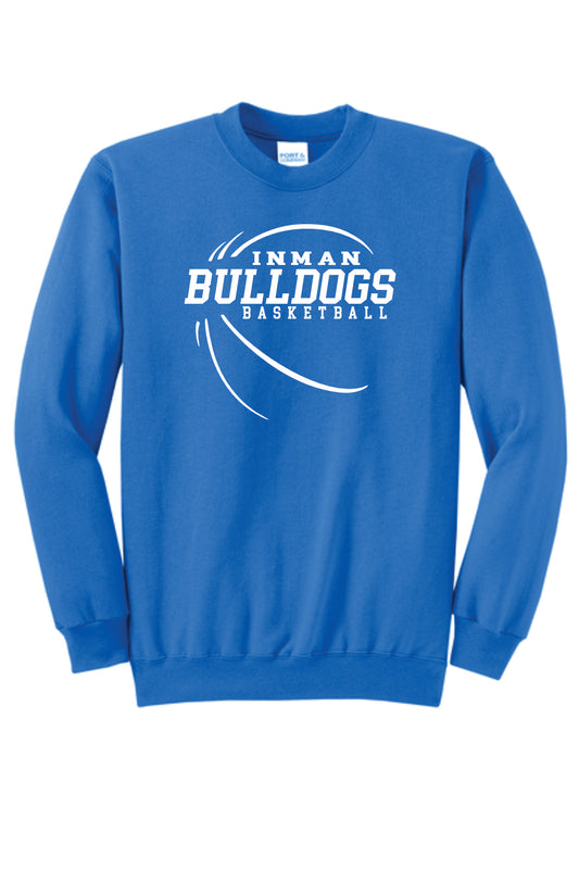 Iman Middle School Basketball Blue Crewneck Sweatshirt
