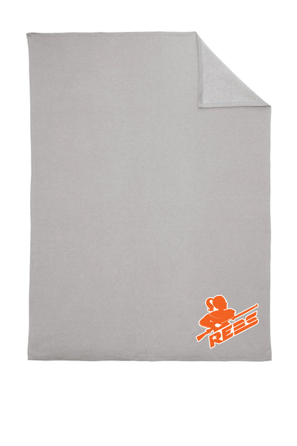 Lady Rebs Girl Logo Blanket