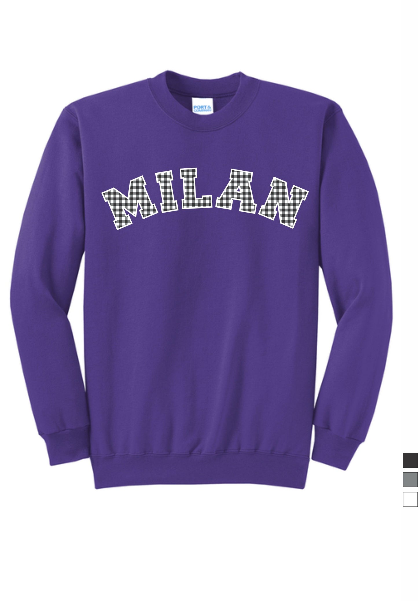 Milan Purple Crewneck Sweatshirt