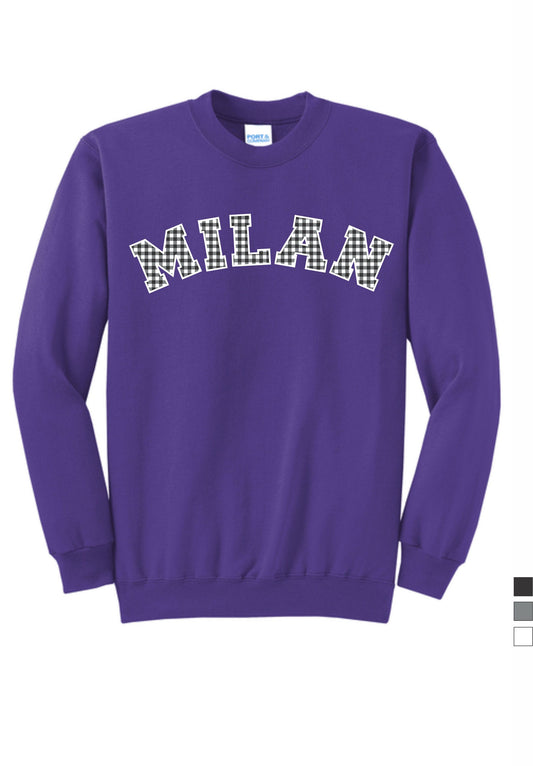Milan Purple Crewneck Sweatshirt
