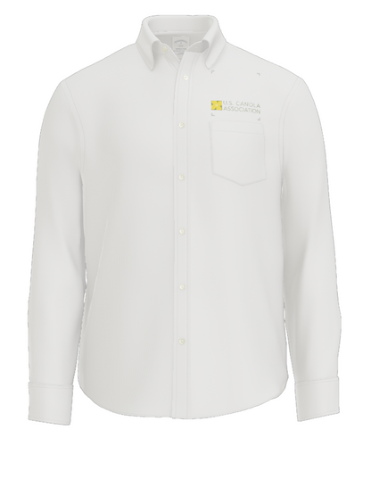 US Canola Brooks Brothers Men's Wrinkle Free Stretch Nailhead Shirt