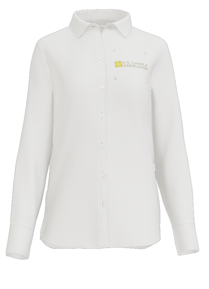 US Canola Brooks Brothers Women's Wrinkle Free Stretch Nailhead Shirt