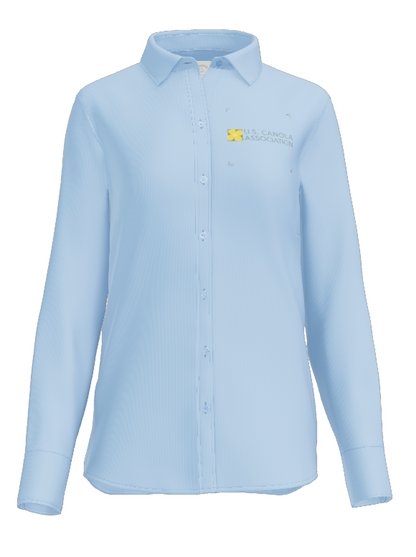 US Canola Brooks Brothers Women's Wrinkle Free Stretch Nailhead Shirt