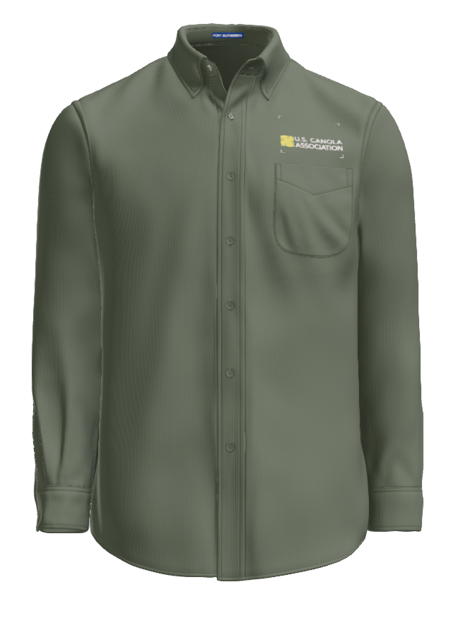 US Canola Men's Long Sleeve Easy Care Shirt