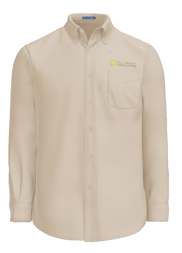 US Canola Men's Long Sleeve Easy Care Shirt