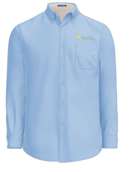 US Canola Men's Long Sleeve Easy Care Shirt