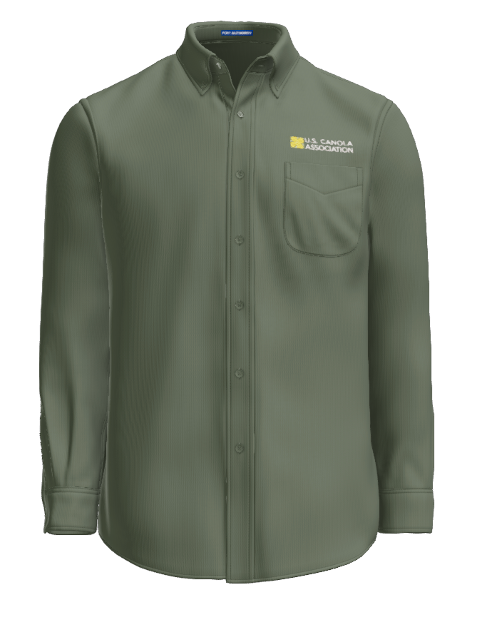 US Canola Men's Long Sleeve Easy Care Shirt