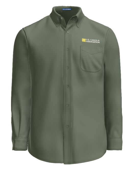 US Canola Men's Long Sleeve Easy Care Shirt