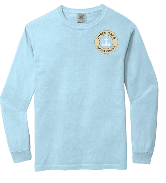 Three Oaks Baptist Comfort Color Long Sleeve Design #1